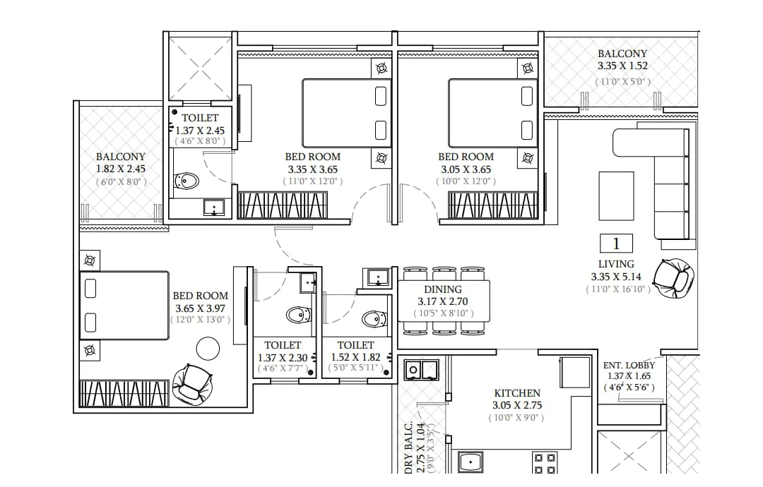 Codename Promax Tathawade 3 BHK
